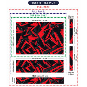 Laptop Skin - Bold Graffiti Art Red Black Contrast