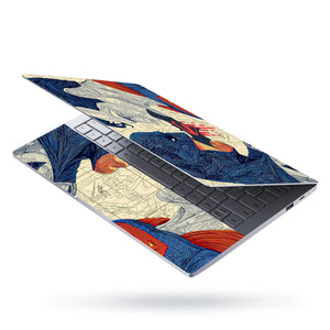 Laptop Skin - Dynamic Comic Style Heroic Faceoff Dramatic Tones
