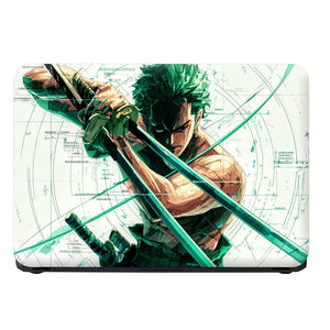 Universal Laptop Skin - Zoro One Piece Green
