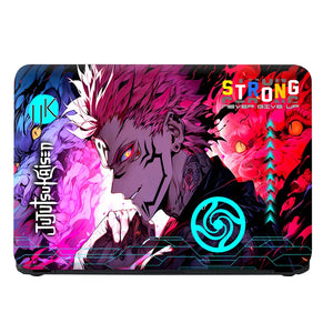 Universal Laptop Skin - Pink Blue Sukuna Demon Power Art