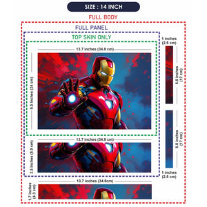Universal Laptop Skin - Spider-Man Suit Red Blue Back
