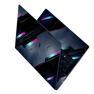Laptop Skin - Futuristic Digital Art Neon Lines