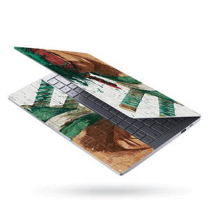 Laptop Skin - Dynamic Manga Warrior Green Energy 1