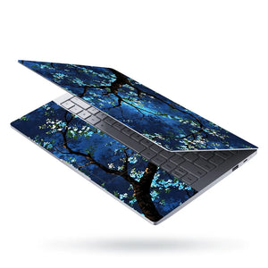 Laptop Skin - Serene Digital Floral Night Scene