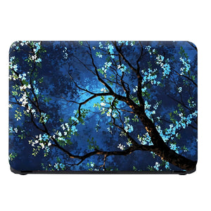 Laptop Skin - Serene Digital Floral Night Scene