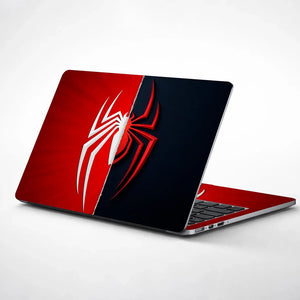 Universal Laptop Skin - Spider-Man Logo Red Black