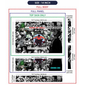 Universal Laptop Skin - Zoro King of Hell Anime Collage