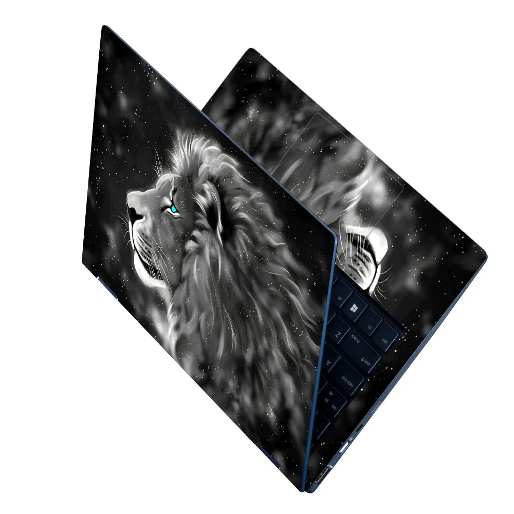 Universal Laptop Skin - Galaxy Tiger Blue Eyes