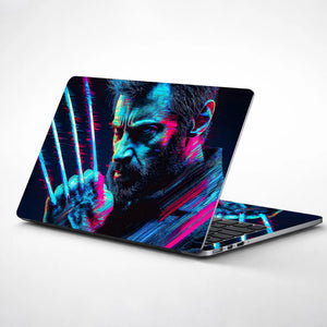 Laptop Skin - Vibrant Digital Portrait Heroic Mood