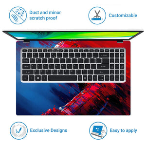 Universal Laptop Skin - Red and Blue Spider