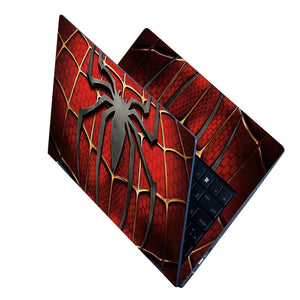 Universal Laptop Skin - Black Spider Red