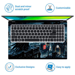 Laptop Skin - Moody Comic Batman Gotham City Night
