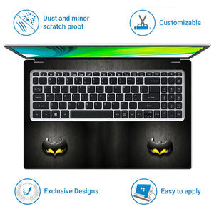 Universal Laptop Skin - Batman Logo Yellow