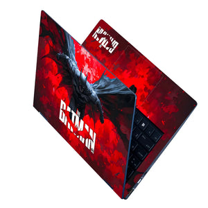 Laptop Skin - Dynamic Comic Book Hero Red Fury