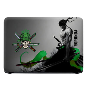 Laptop Skin - Dynamic Manga Warrior Green Energy