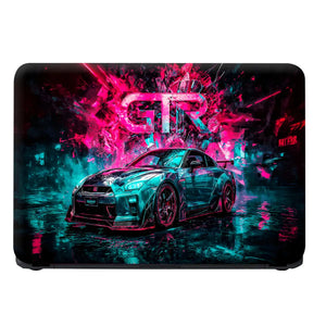 Laptop Skin - Futuristic Sports Car Neon Glow