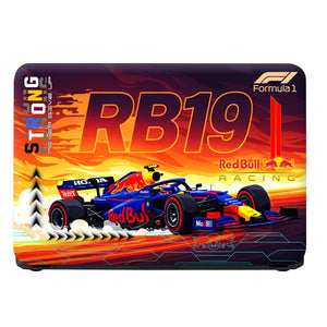 Universal Laptop Skin - Blue Red RB19 Racing Car Art