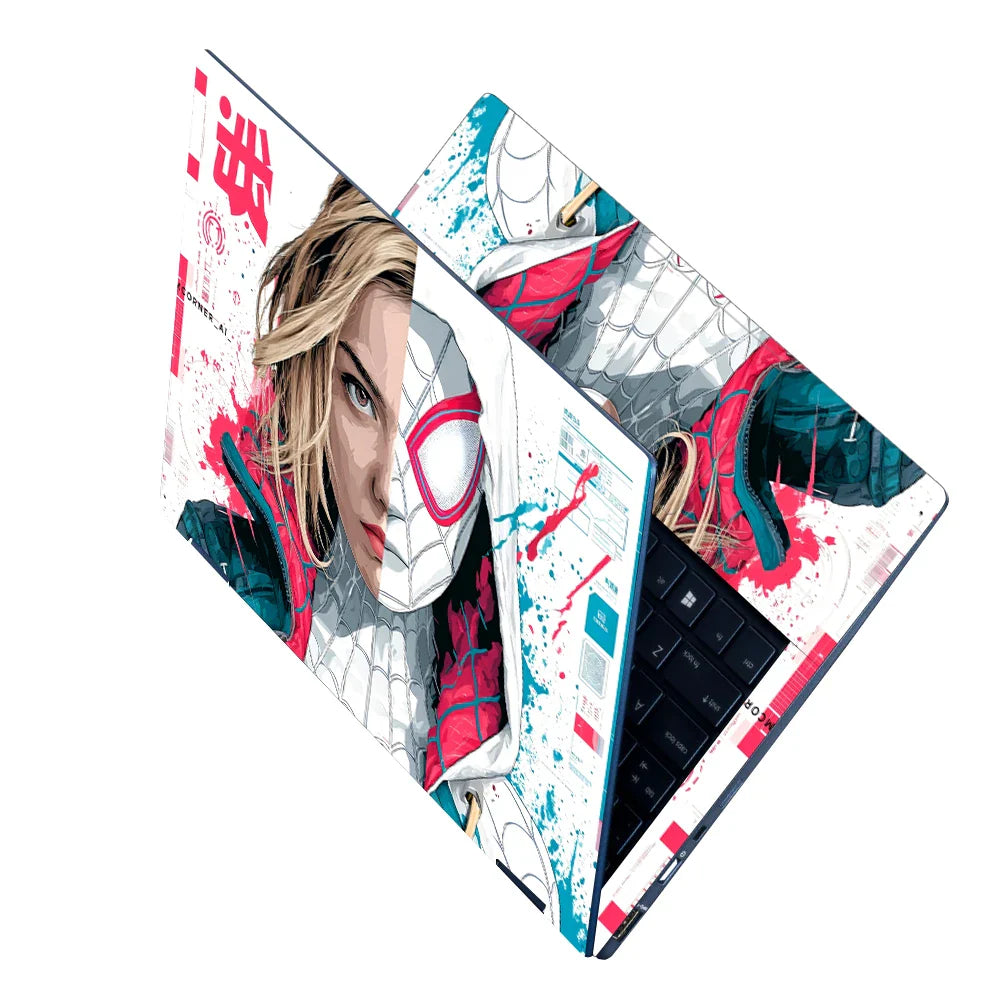 Universal Laptop Skin - Spider-Gwen Spider-Verse Pop Art