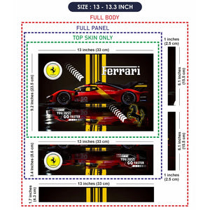 Universal Laptop Skin - Ferrari Speed Machine Red