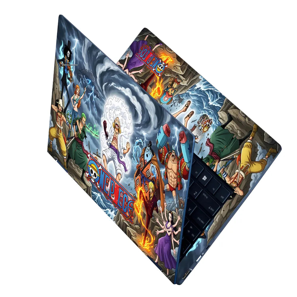 Laptop Skin - Dynamic Anime Adventure Stormy Sea