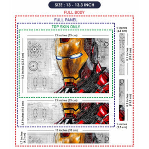 Universal Laptop Skin - Iron Man Blueprint