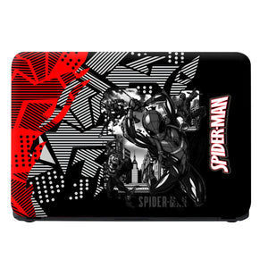 Laptop Skin - Dynamic Comic Style Spider-man Black Action