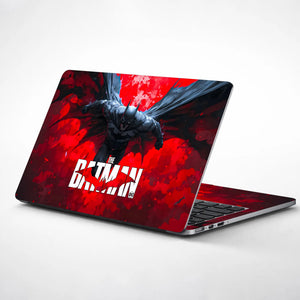 Laptop Skin - Dynamic Comic Book Hero Red Fury
