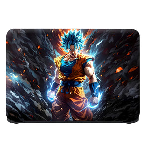 Dragon Ball Goku Super Saiyan Fire Laptop Skin - View 4