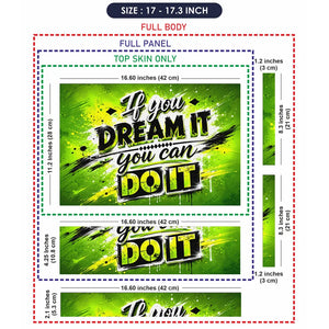 Dream It Do It Splash Laptop Skin - View 9