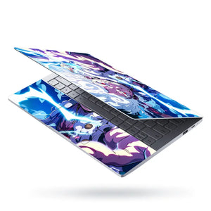 Dynamic Anime Character With Lightning Laptop Skin - View 3