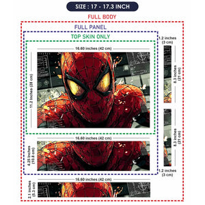 Dynamic Spider-man Action Portrait Laptop Skin - View 9