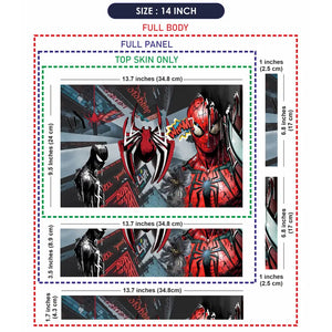 Dynamic Spider-man Comic Art Laptop Skin - View 7