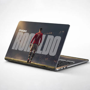 Dynamic Superhero Cristiano Ronaldo Illustration Laptop Skin - View 1