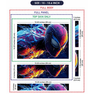 Dynamic Superhero Spider-man Action Scene Laptop Skin - View 8