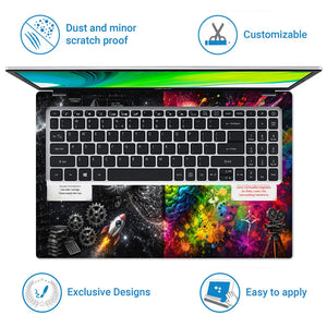 Einstein Left Right Brain Laptop Skin - View 5