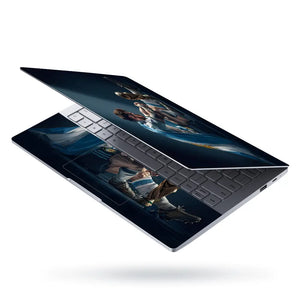 Emotional Soccer Star Reflecting On Victory Laptop Skin - View 3