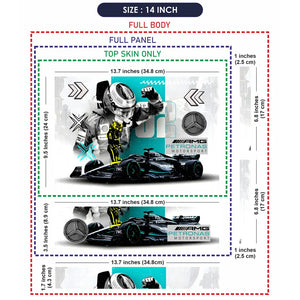 F1 AMG Race Car Laptop Skin - View 7
