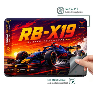 F1 RBX19 Racing Prototype Sunset Laptop Skin - View 4