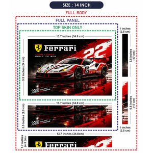 Ferrari 488 Challenge Built To Laptop Skin - View 7
