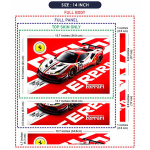 Ferrari Racing Car Laptop Skin - View 7