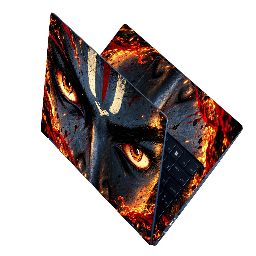 Fiery Deity Gaze Laptop Skin - View 2