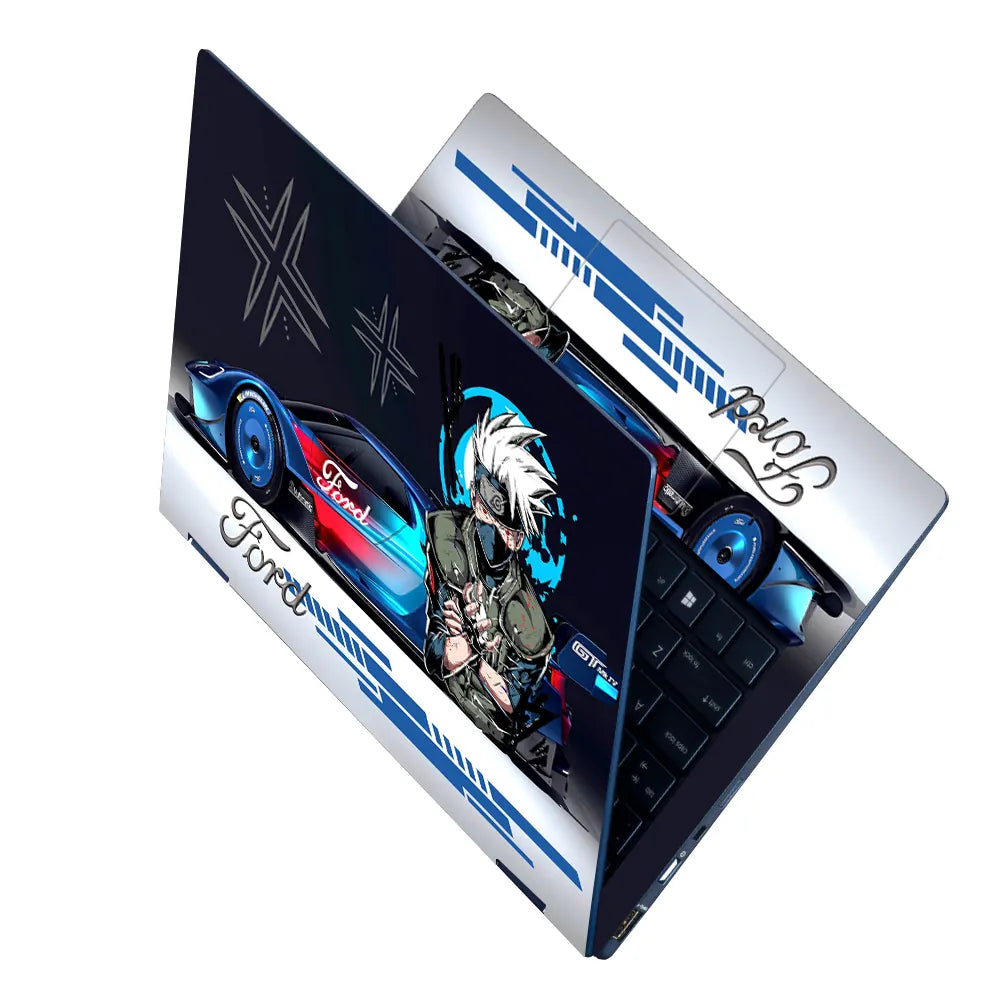 Ford GT Kakashi Anime Racing Laptop Skin - View 2