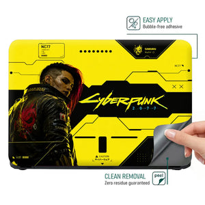 Gaming Cyberpunk 2077 Samurai Back Yellow Laptop Skin - View 4