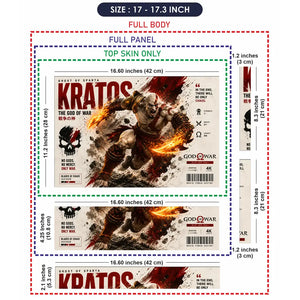 Gaming God Of War Kratos Blades Of Chaos Laptop Skin - View 9