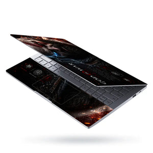 Gaming God Of War Kratos Blue Eye Warrior Laptop Skin - View 3