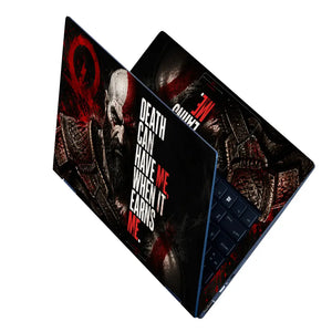 Gaming God Of War Kratos Death Earns Me Laptop Skin - View 2