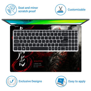 Gaming God Of War Kratos Eastern Vengeance Laptop Skin - View 5