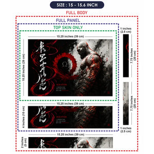 Gaming God Of War Kratos Eastern Vengeance Laptop Skin - View 8