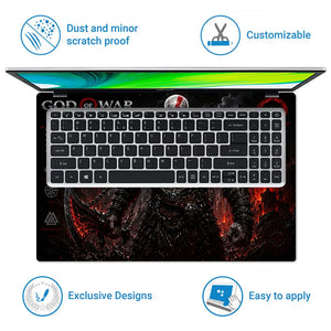 Gaming God Of War Kratos Ghost Of Sparta Axe Laptop Skin - View 5