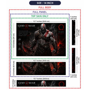 Gaming God Of War Kratos Ghost Of Sparta Axe Laptop Skin - View 7